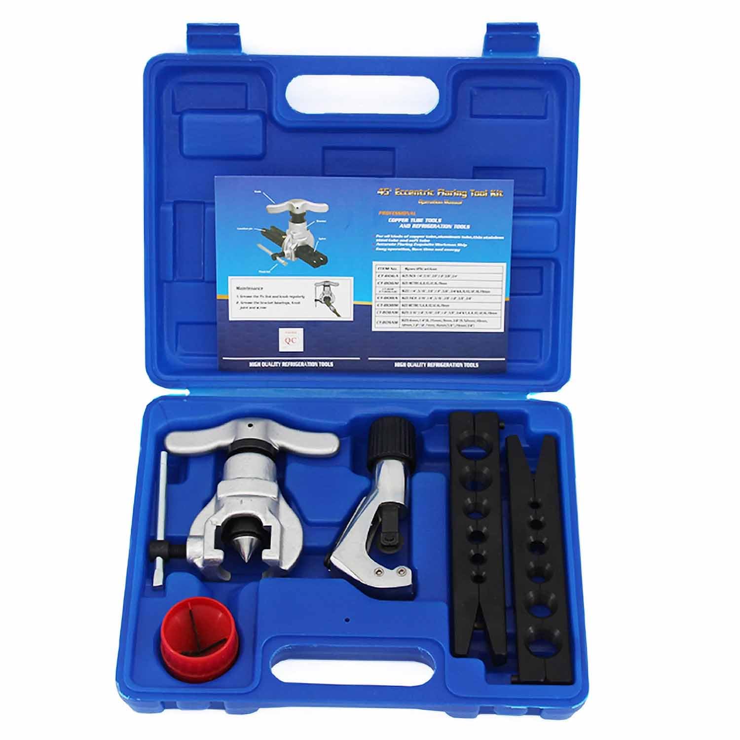 UpToDateTools CT-808AM-F Flaring and Swaging Tool Kit for Tube Expander 3/16''~3/4'',5mm~19mm